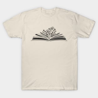 Wild flower Book Lover Keep Reading Book Lovers T-Shirt